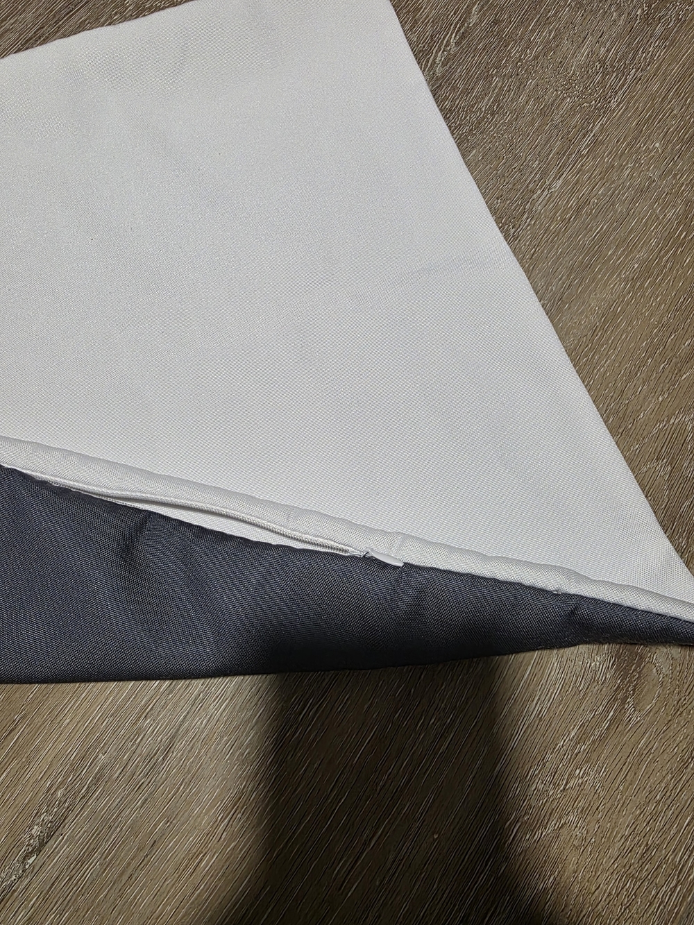 Just One More Chapter Bookish Pillow Cover - Gray with White And Gold Text - Picture 3 of 4
